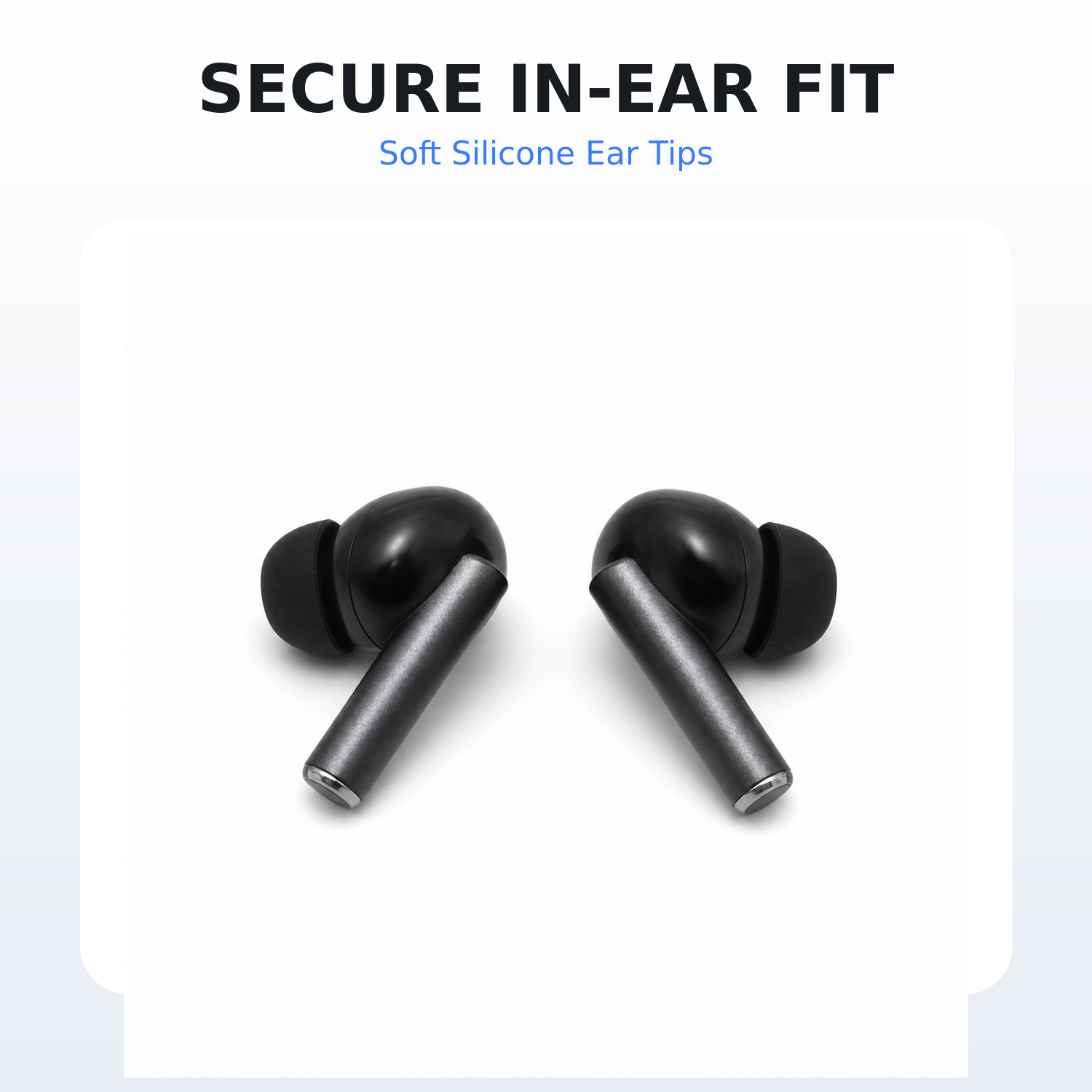 HANVORA True Wireless Bluetooth Earbuds | TWS In-Ear Earphones with Charging Case | HD Stereo Sound | Deep Bass | Touch Control | Built-in Mic | Wireless Earbuds for Music, Calls, Gaming & Workouts