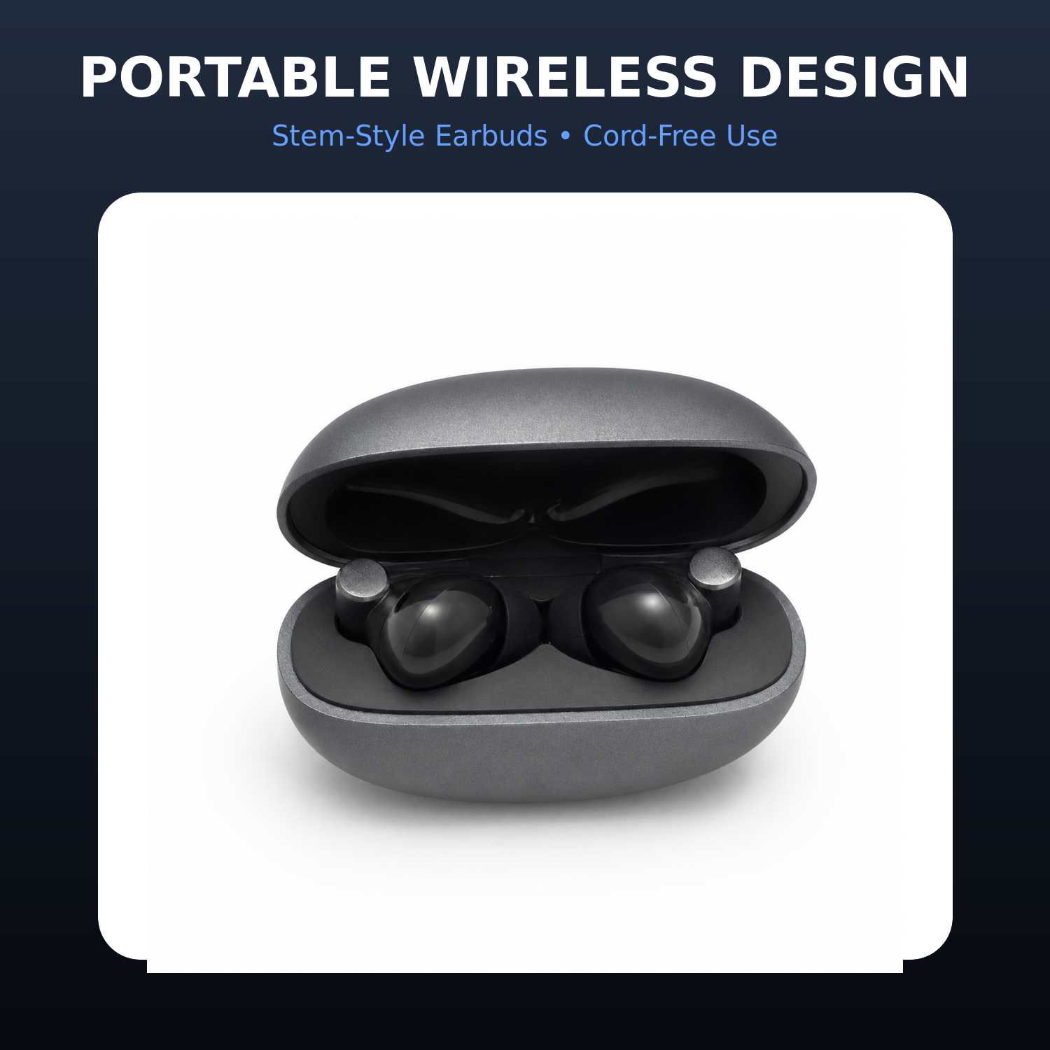 HANVORA True Wireless Bluetooth Earbuds | TWS In-Ear Earphones with Charging Case | HD Stereo Sound | Deep Bass | Touch Control | Built-in Mic | Wireless Earbuds for Music, Calls, Gaming & Workouts