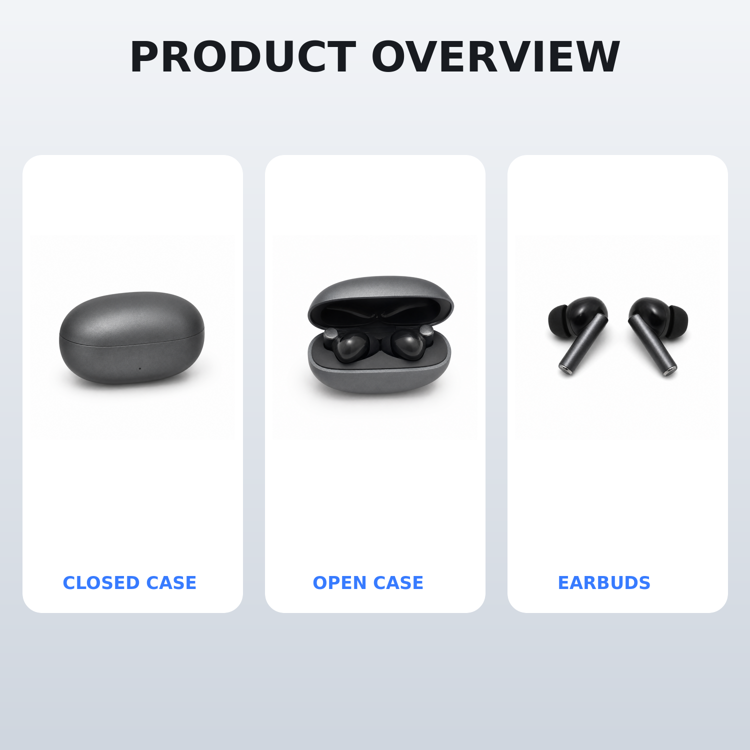 HANVORA True Wireless Bluetooth Earbuds | TWS In-Ear Earphones with Charging Case | HD Stereo Sound | Deep Bass | Touch Control | Built-in Mic | Wireless Earbuds for Music, Calls, Gaming & Workouts