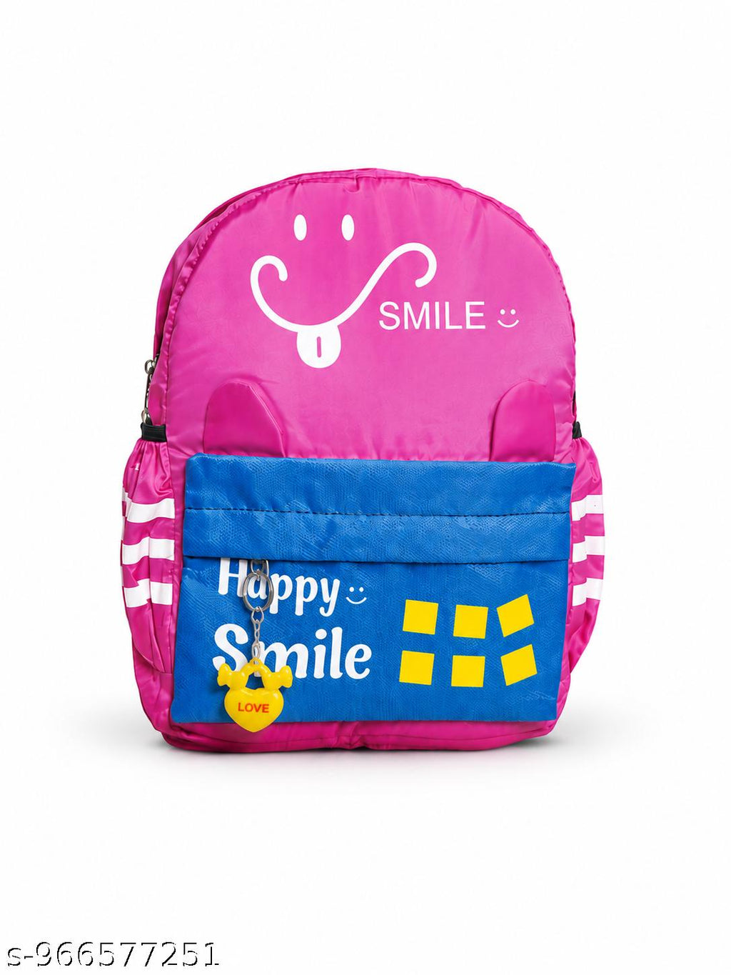 HANVORA Happy Smile Kids School Bag Red - Kids wearing at school