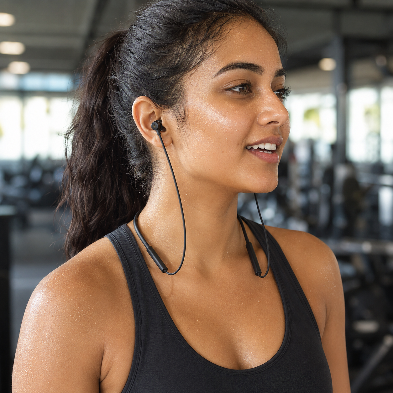 HANVORA Wireless Bluetooth Neckband Earphones | Bluetooth 5.0 | 11.2mm Bass Boost Driver | Up to 40 Hours Playback | IPX4 Sweat Resistant | Built-in Mic | Magnetic Earbuds for Music, Calls & Workouts