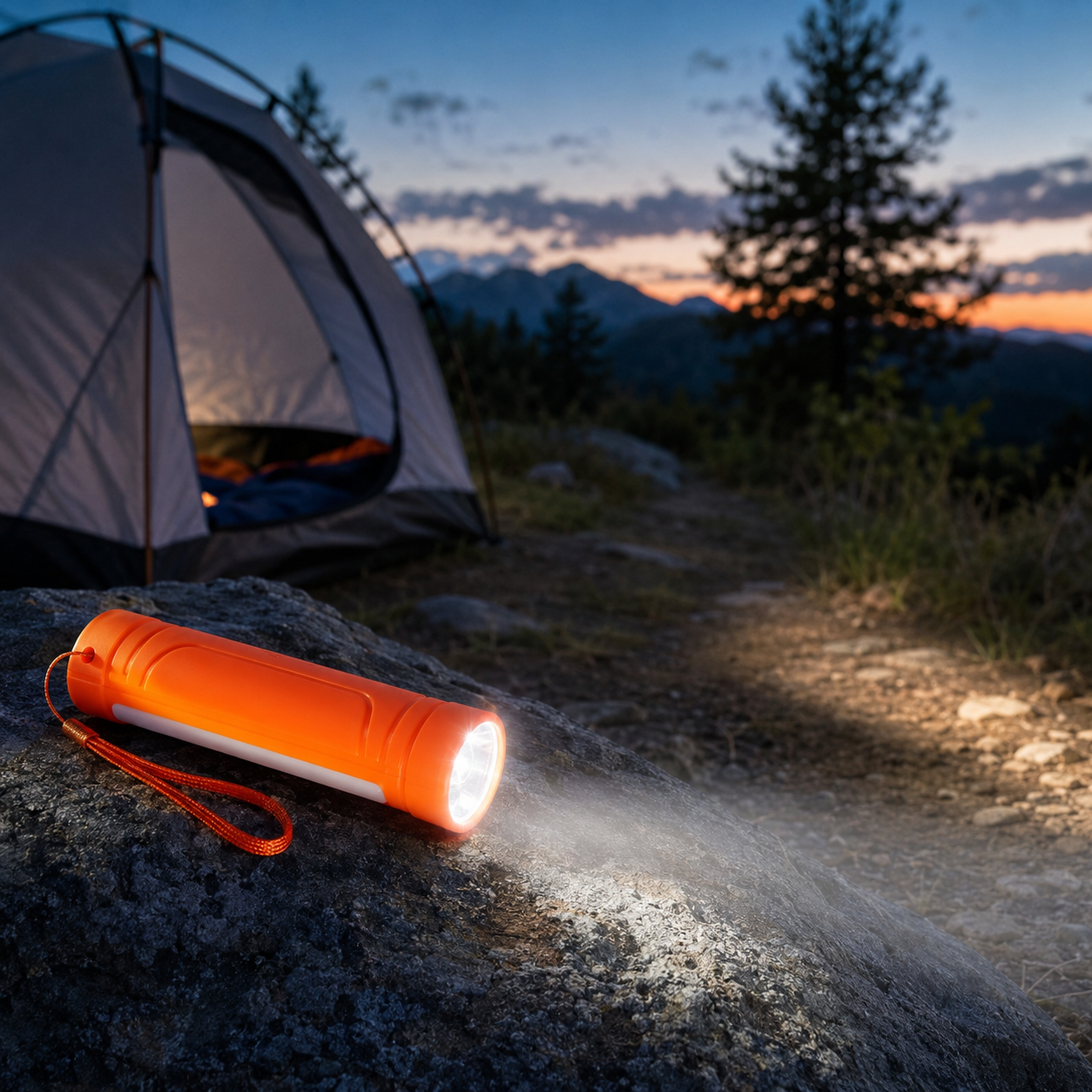 HANVORA Rechargeable LED Emergency Torch Light | 2000mAh Battery | Up to 10 Hours Front Light | Side COB Light | Portable Handheld Flashlight for Home, Camping & Power Cuts