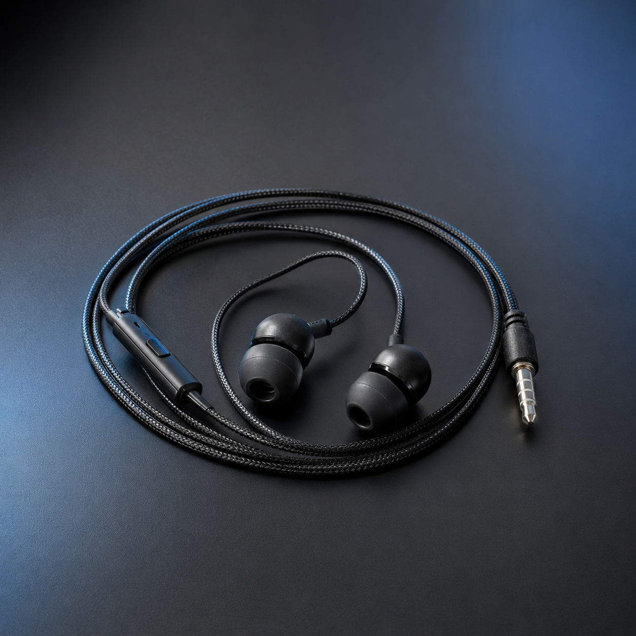 HANVORA Wired In-Ear Earphones with In-Line Microphone & Call Control | 3.5mm Jack | HD Stereo Sound | Deep Bass | Noise Isolating Earbuds for Mobile, Laptop, Tablet & PC