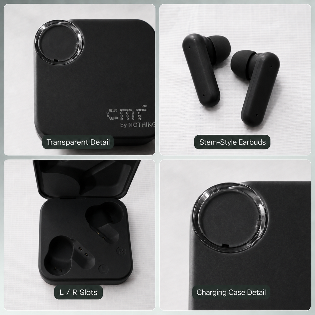 HANVORA Wireless Bluetooth Earbuds with Charging Case | True Wireless Stereo (TWS) | In-Ear Noise Isolating Earphones | Deep Bass | Touch Control | Lightweight Earbuds for Music, Calls & Gaming