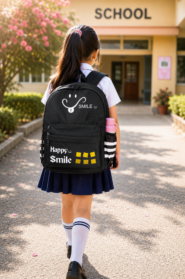 Kids School Backpack for Boys & Girls | Lightweight School Bag with Spacious Compartments, Side Bottle Pocket & Adjustable Straps