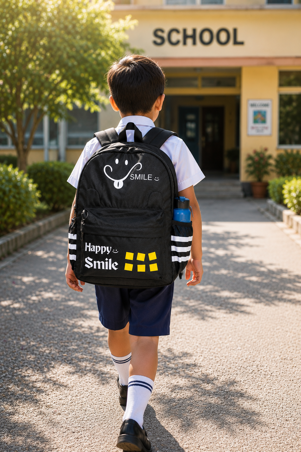 Kids School Backpack for Boys & Girls | Lightweight School Bag with Spacious Compartments, Side Bottle Pocket & Adjustable Straps