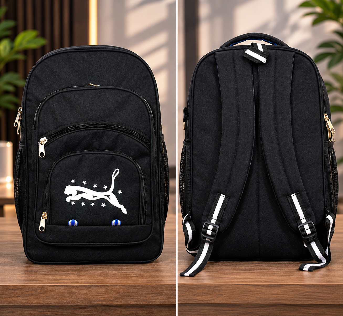 Premium School Backpack for Boys & Girls | 21L Lightweight Polyester Backpack | Water-Resistant Travel & College Bag |