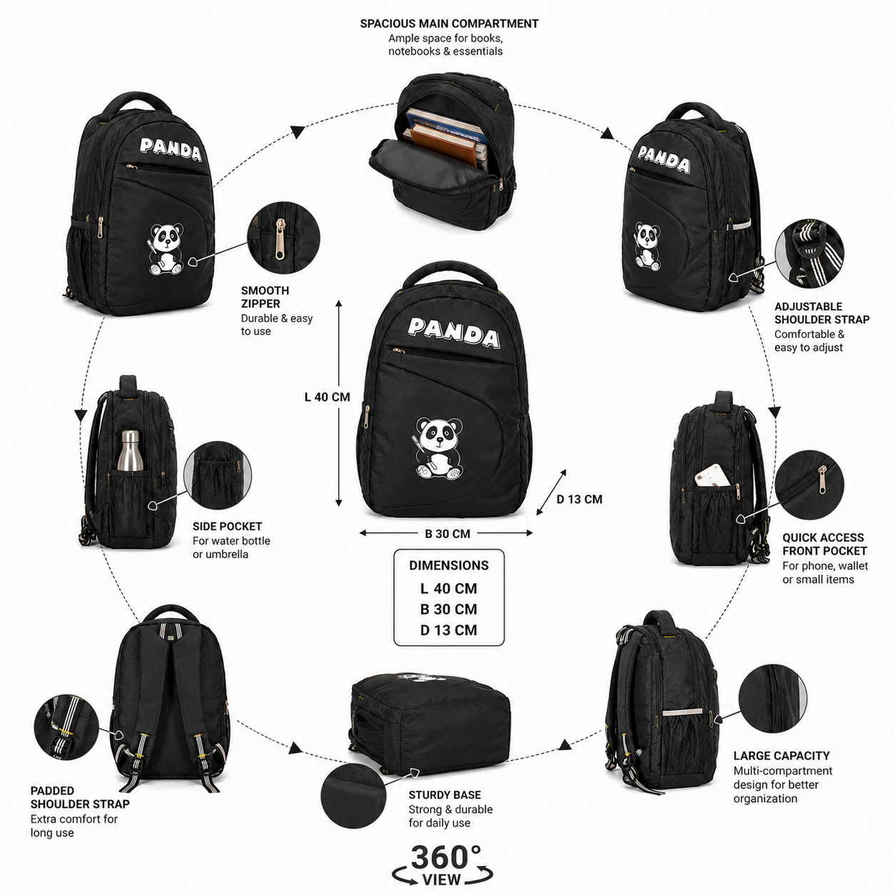 Premium School Backpack for Kids – Lightweight, Spacious & Comfortable