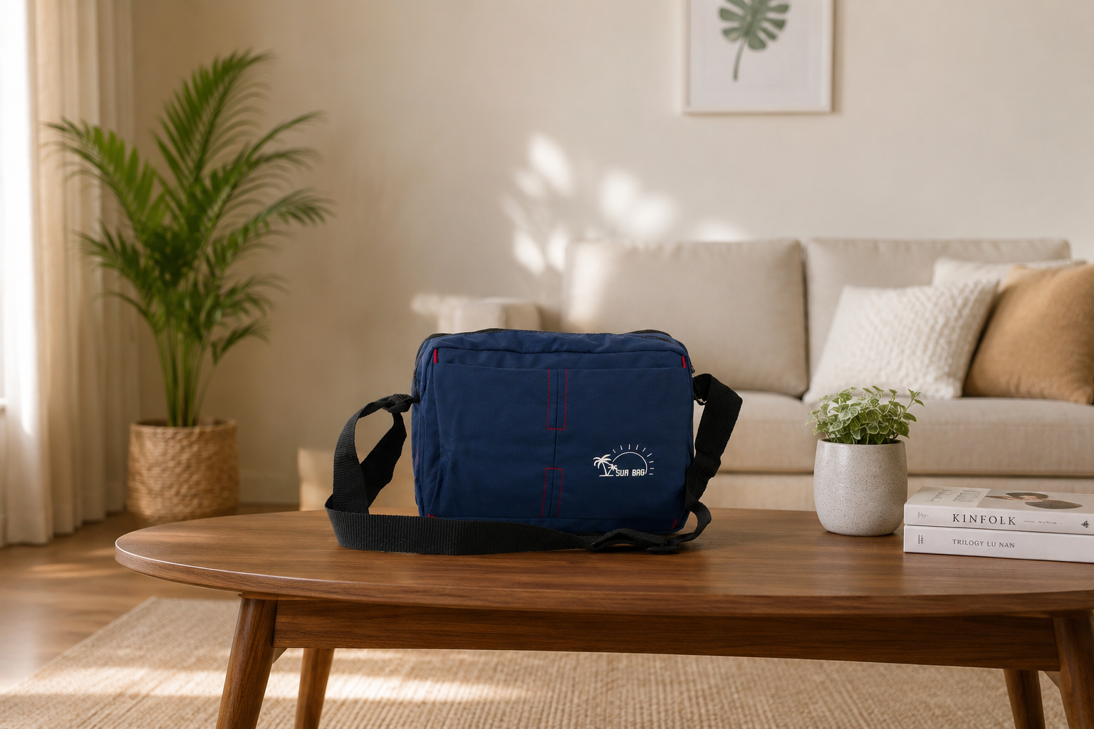 Premium Office Messenger Bag for Men | Lightweight Crossbody Travel Shoulder Bag with Multiple Compartments