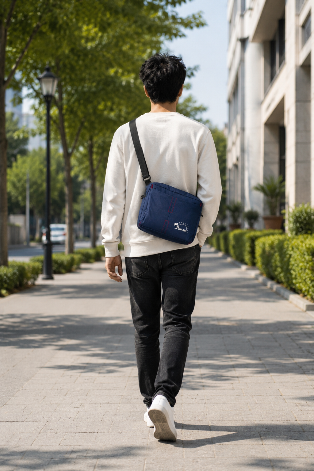 Premium Office Messenger Bag for Men | Lightweight Crossbody Travel Shoulder Bag with Multiple Compartments