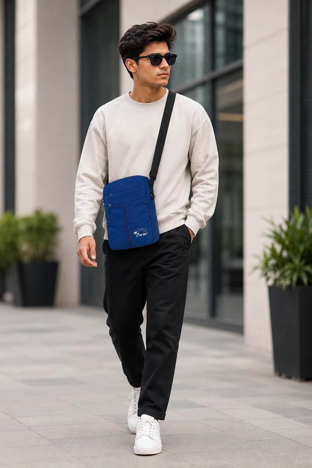 Premium Multi-Pocket Crossbody Sling Bag | Lightweight Travel Shoulder Bag for Men
