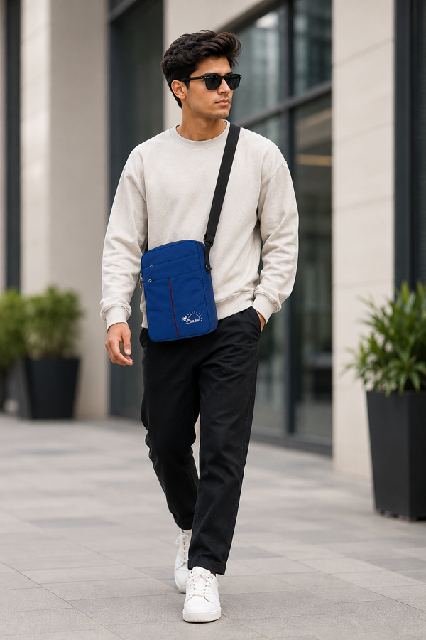 Premium Multi-Pocket Crossbody Sling Bag | Lightweight Travel Shoulder Bag for Men