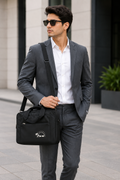 Premium Business Messenger Bag for Men | Office Document Shoulder Bag | Lightweight Travel Crossbody Bag with Multiple Compartments