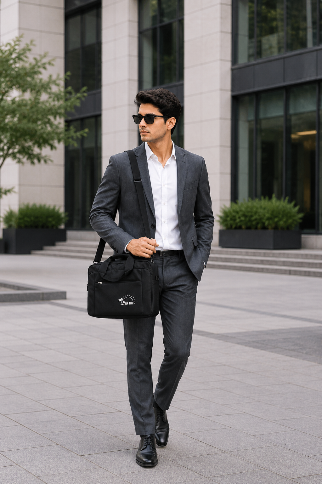 Premium Business Messenger Bag for Men | Office Document Shoulder Bag | Lightweight Travel Crossbody Bag with Multiple Compartments