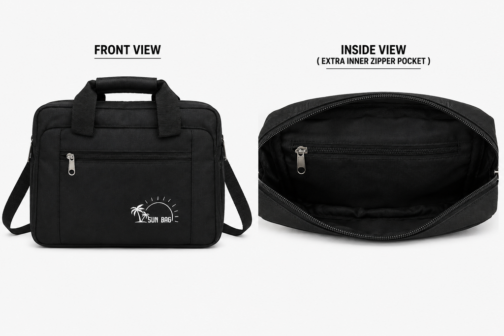 Premium Business Messenger Bag for Men | Office Document Shoulder Bag | Lightweight Travel Crossbody Bag with Multiple Compartments