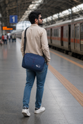 Premium Office Messenger Bag for Men | Lightweight Crossbody Travel Shoulder Bag with Multiple Compartments