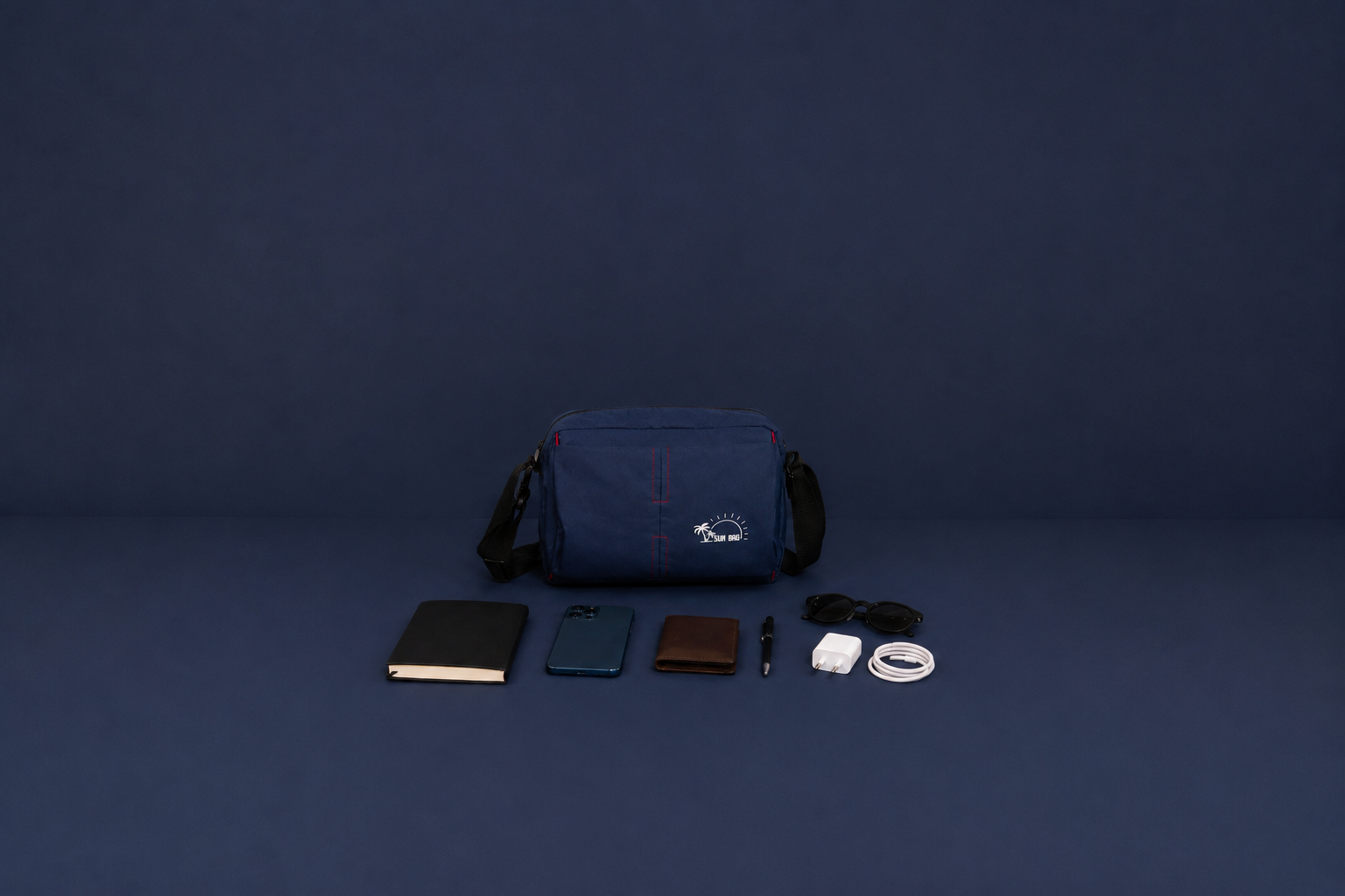 Premium Office Messenger Bag for Men | Lightweight Crossbody Travel Shoulder Bag with Multiple Compartments