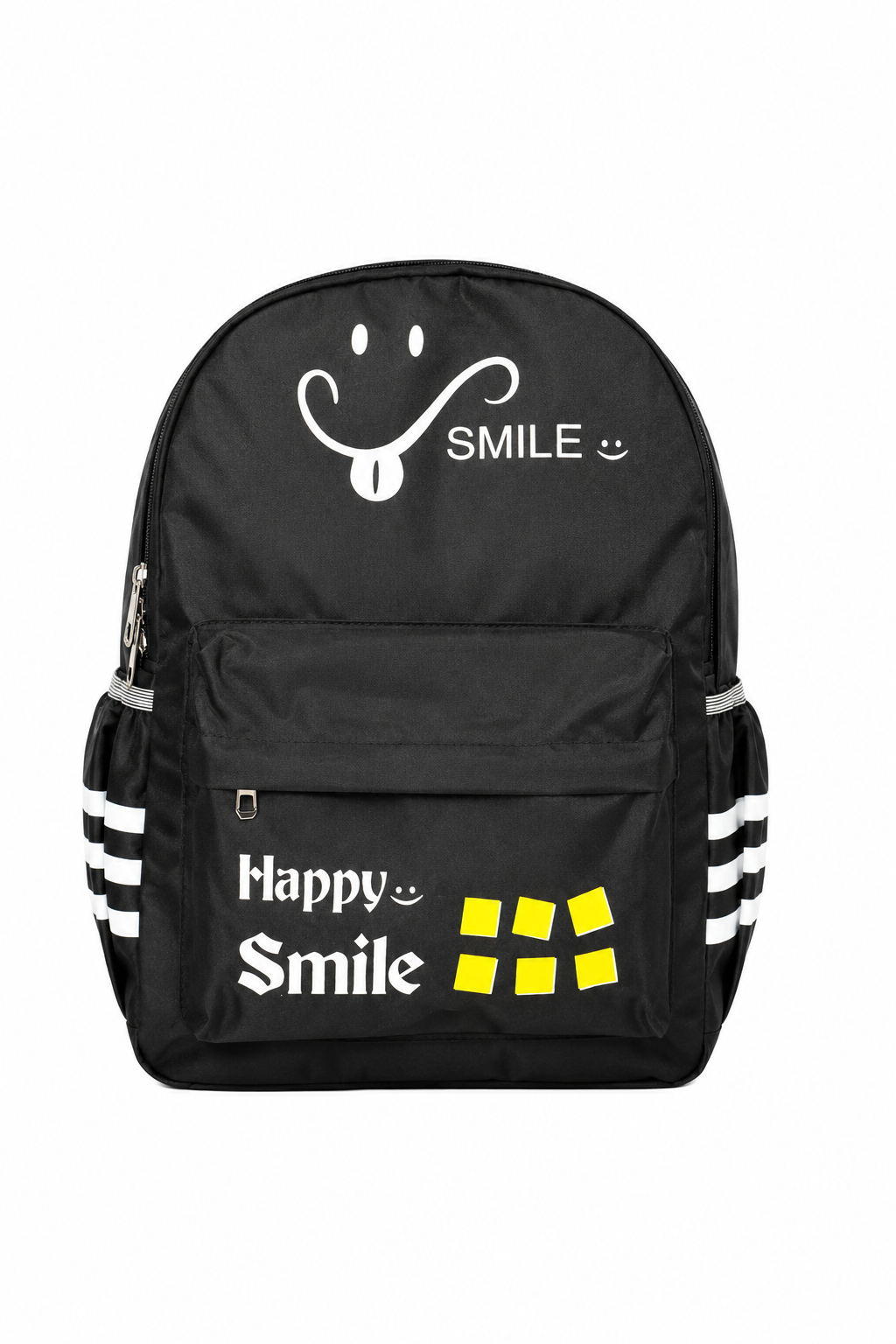 Kids School Backpack | Cute Smile Print Lightweight School Bag for Boys & Girls