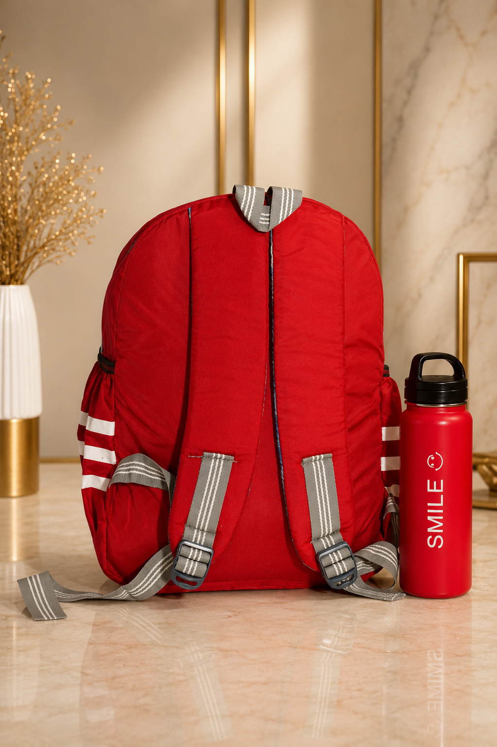 HANVORA Happy Smile Kids School Bag Red - Kids lifestyle