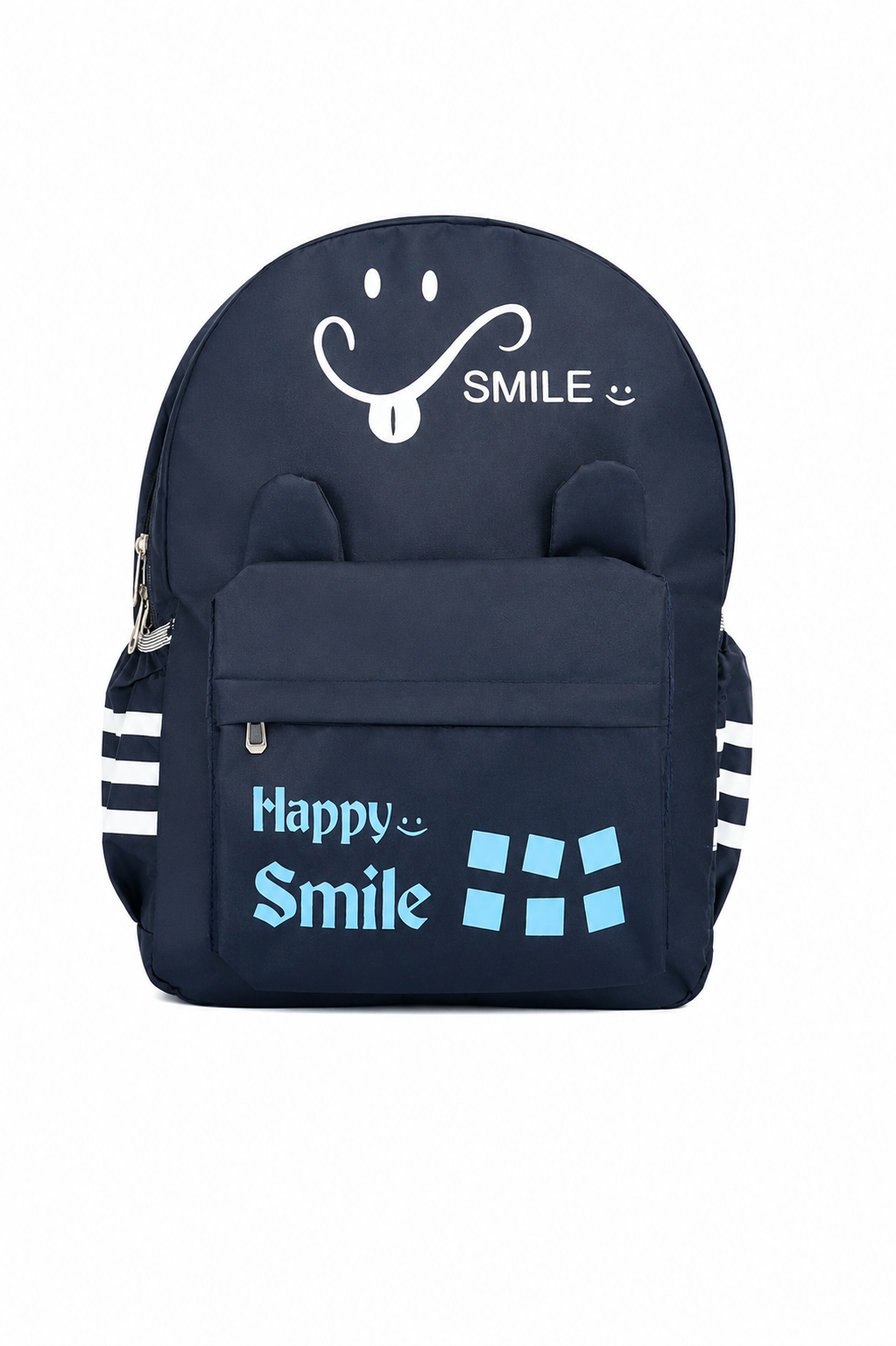 Kids School Backpack | Cute Smile Print Lightweight School Bag for Boys & Girls