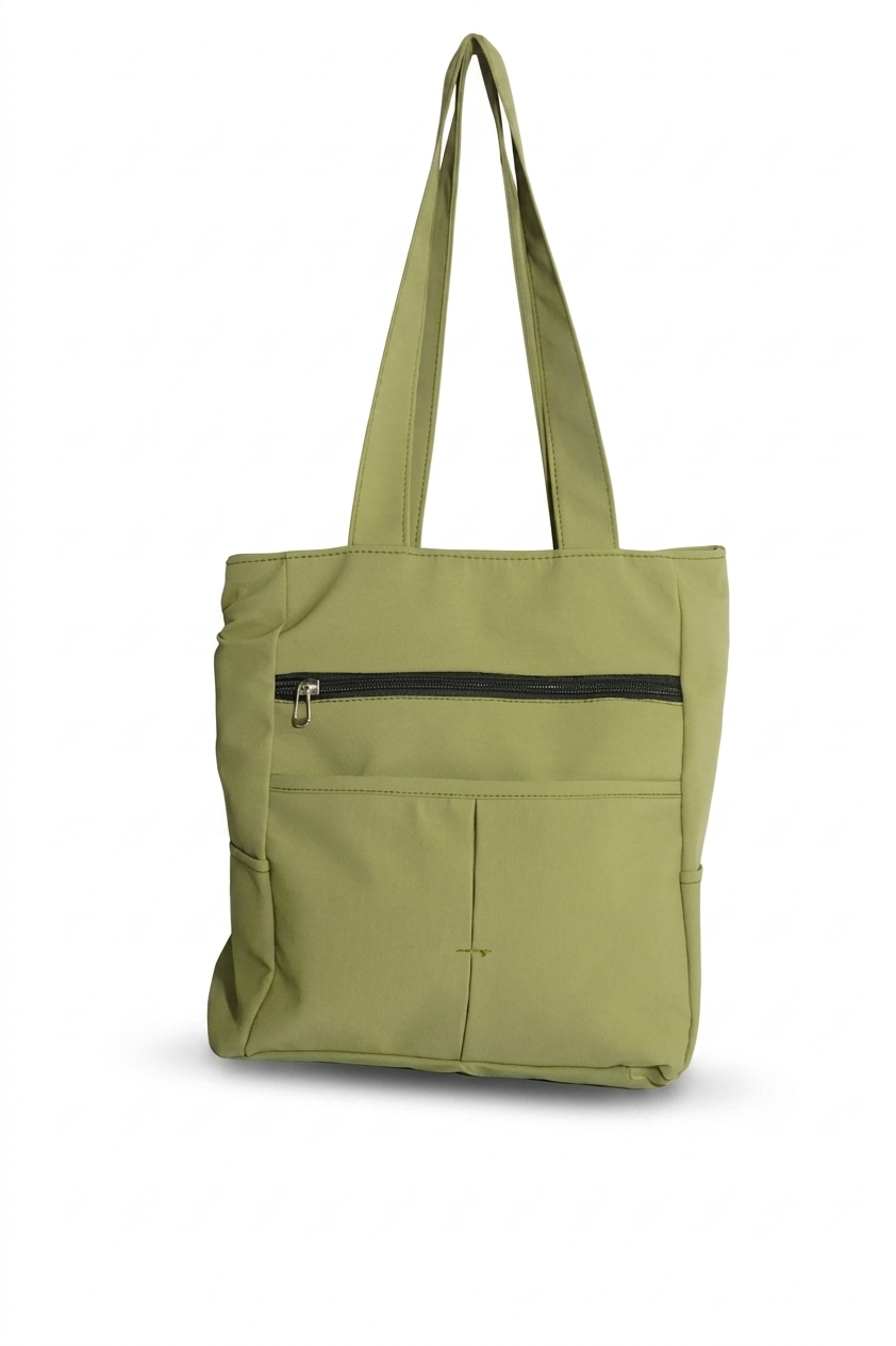 HANVORA Tote Bag Olive Green - Front View
