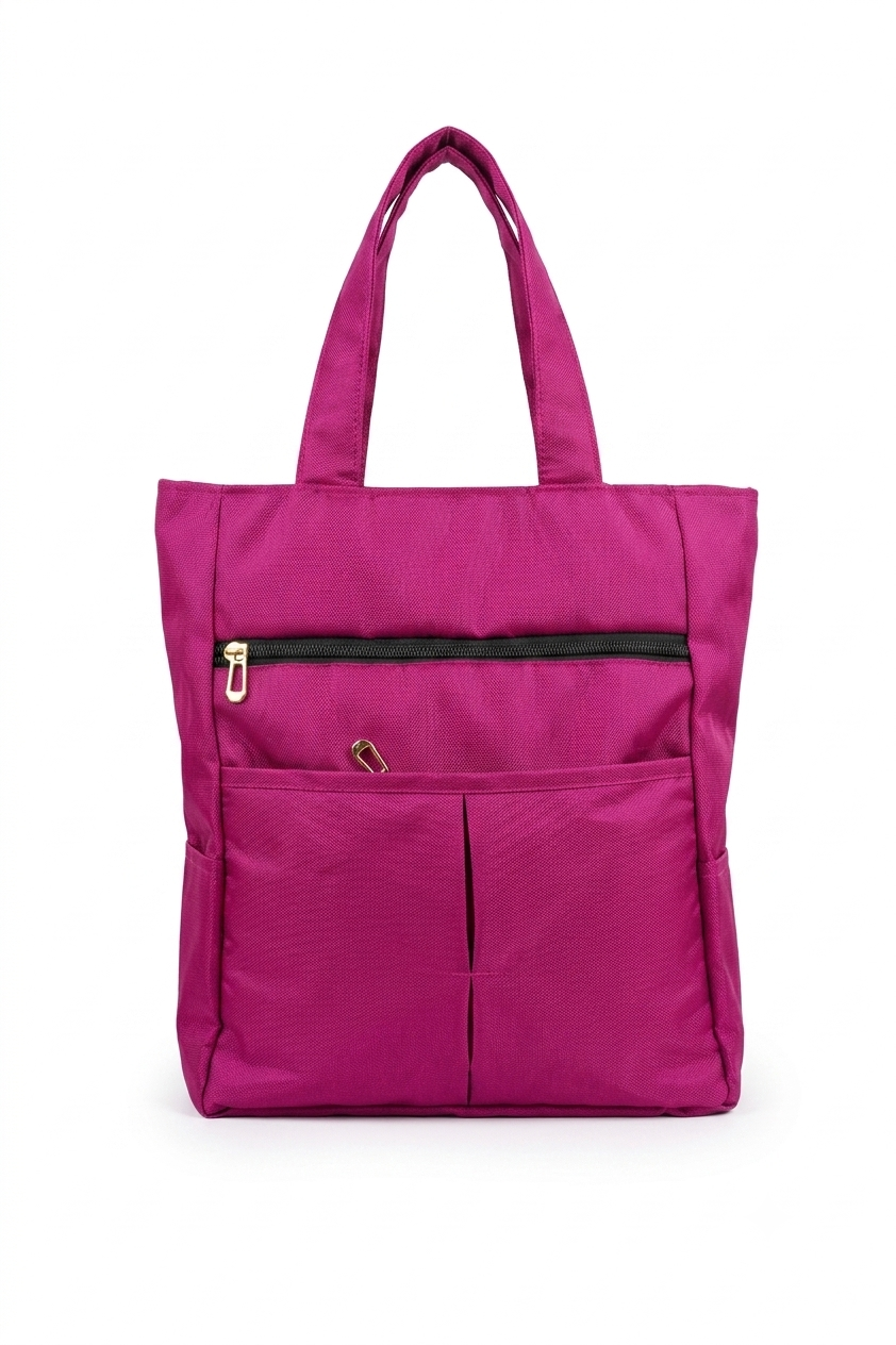 HANVORA Tote Bag Magenta Pink - Back view