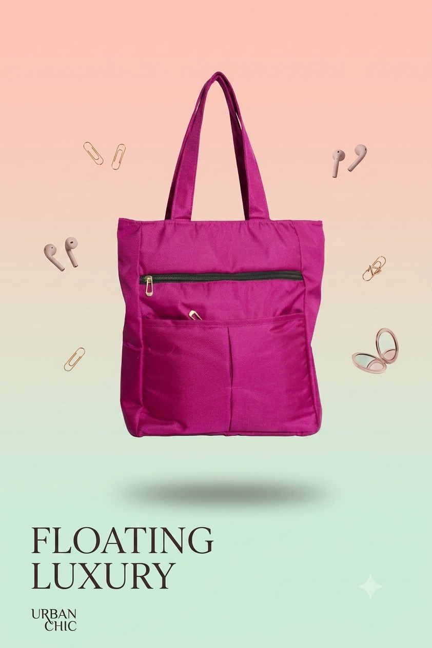 HANVORA Tote Bag Magenta Pink - Lifestyle